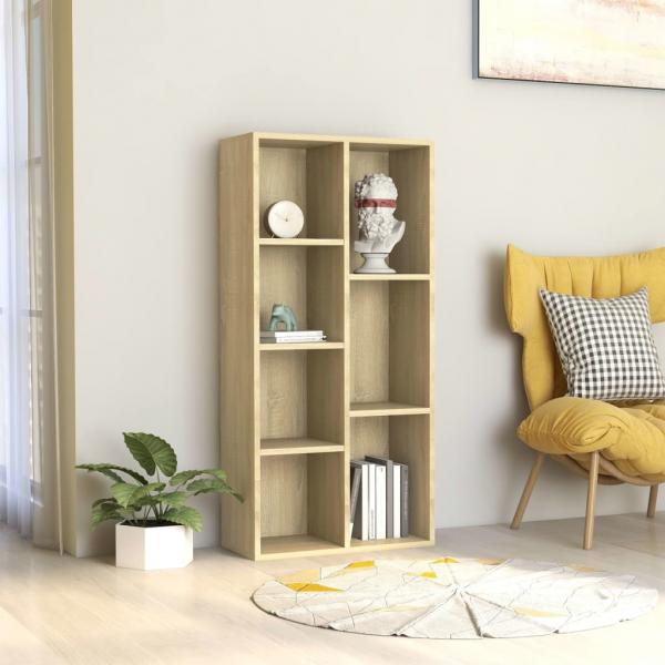 ARDEBO.de - Bücherregal Sonoma-Eiche 50x25x106 cm Holzwerkstoff