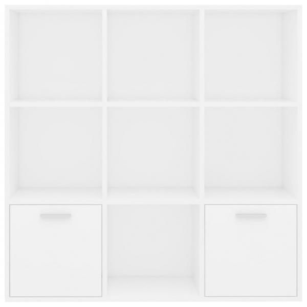 Bücherregal Weiß 98x30x98 cm Holzwerkstoff