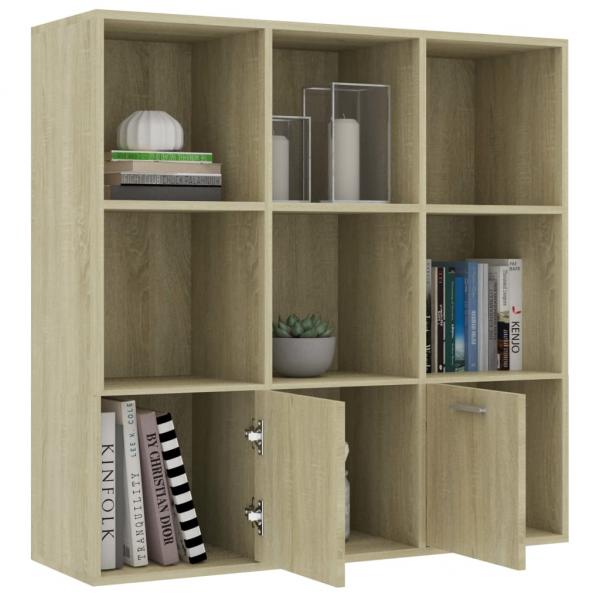 Bücherregal Sonoma-Eiche 98x30x98 cm Holzwerkstoff