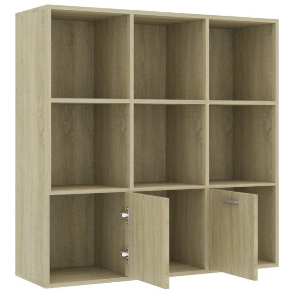 Bücherregal Sonoma-Eiche 98x30x98 cm Holzwerkstoff