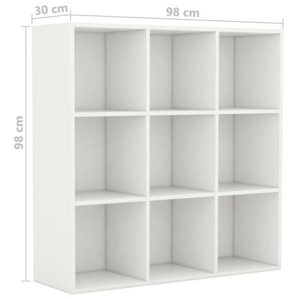 Bücherregal Weiß 98x29x97,5 cm Holzwerkstoff