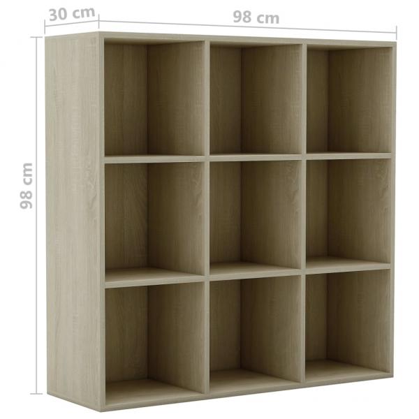 Bücherregal Sonoma-Eiche 98x29x97,5 cm Holzwerkstoff