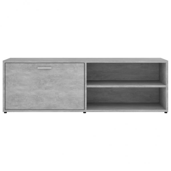 TV-Schrank Betongrau 120x34x37 cm Holzwerkstoff