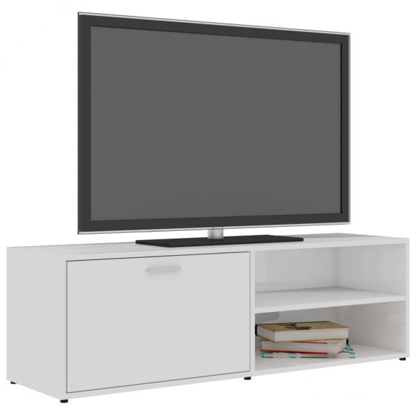 TV-Schrank Hochglanz-Weiß 120x34x37 cm Holzwerkstoff