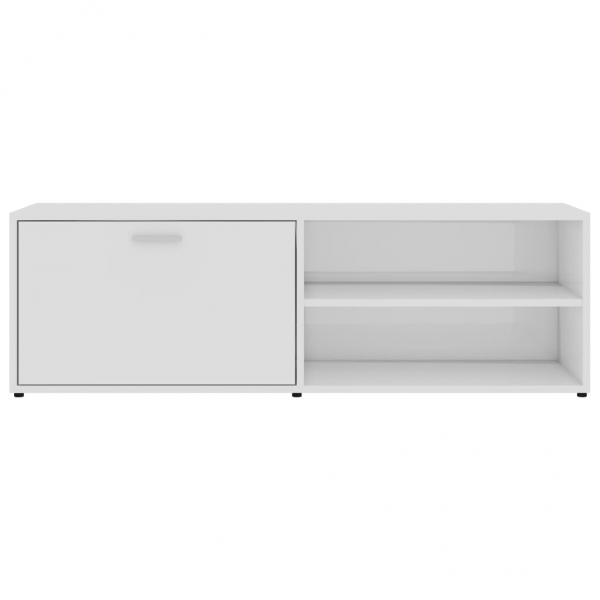 TV-Schrank Hochglanz-Weiß 120x34x37 cm Holzwerkstoff