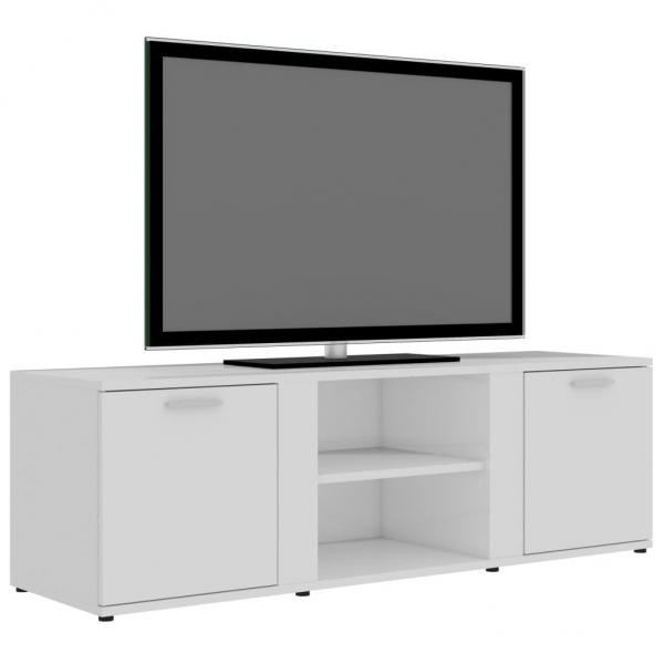 TV-Schrank Hochglanz-Weiß 120x34x37 cm Holzwerkstoff