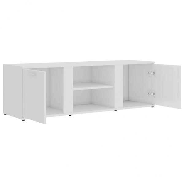 TV-Schrank Hochglanz-Weiß 120x34x37 cm Holzwerkstoff