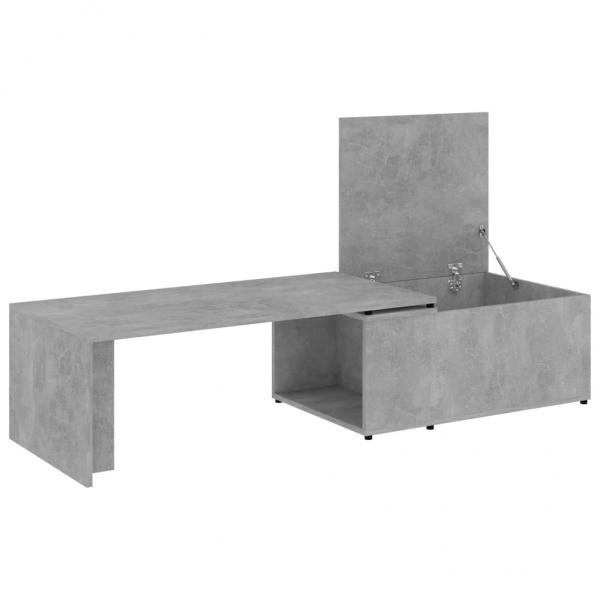 Couchtisch Betongrau 150x50x35 cm Holzwerkstoff