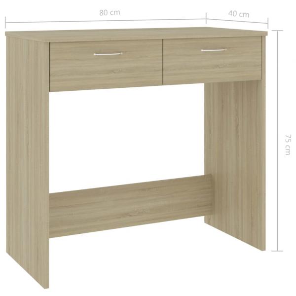 Schreibtisch Sonoma-Eiche 80x40x75 cm Holzwerkstoff