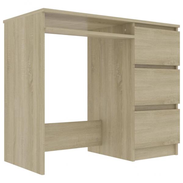 Schreibtisch Sonoma-Eiche 90x45x76 cm Holzwerkstoff