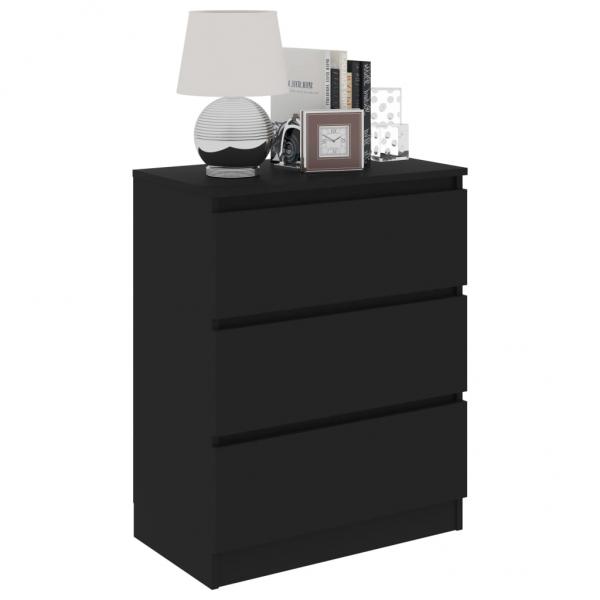 Sideboard Schwarz 60x35x76 cm Holzwerkstoff