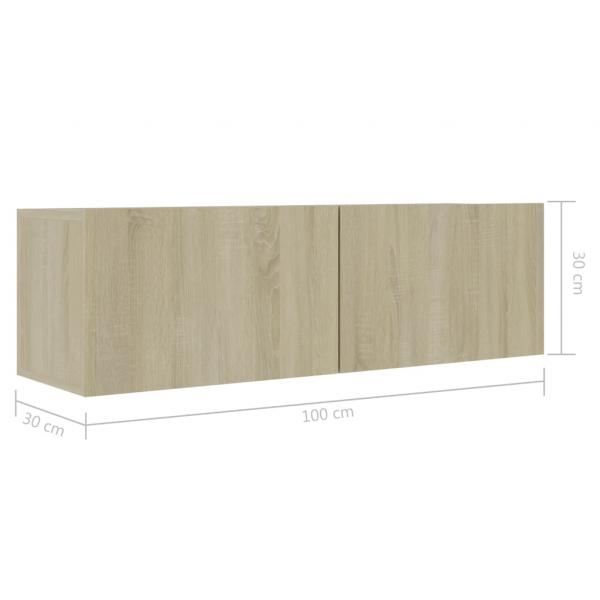 TV-Schrank Sonoma-Eiche 100x30x30 cm Holzwerkstoff