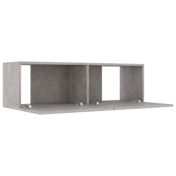 TV-Schrank Betongrau 100x30x30 cm Holzwerkstoff