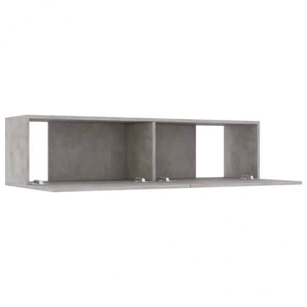 TV-Schrank Betongrau 120x30x30 cm Holzwerkstoff