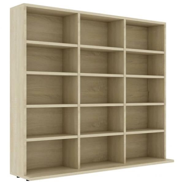 CD-Regal Sonoma-Eiche 102x23x89,5 cm Holzwerkstoff