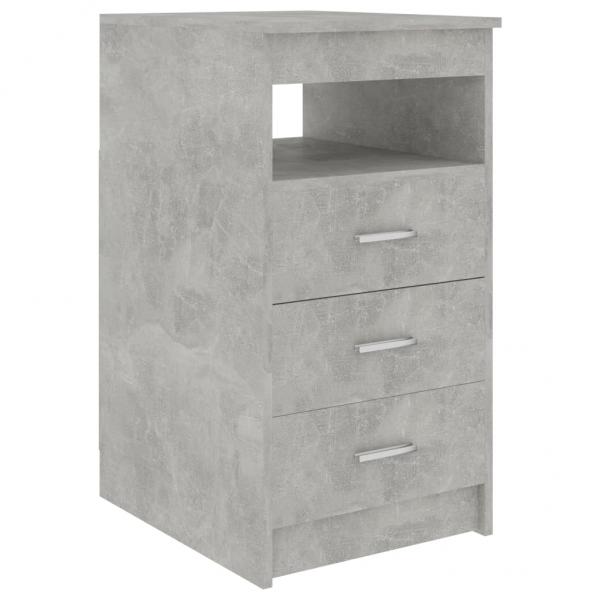 Sideboard mit Schubladen Betongrau 40x50x76 cm Holzwerkstoff