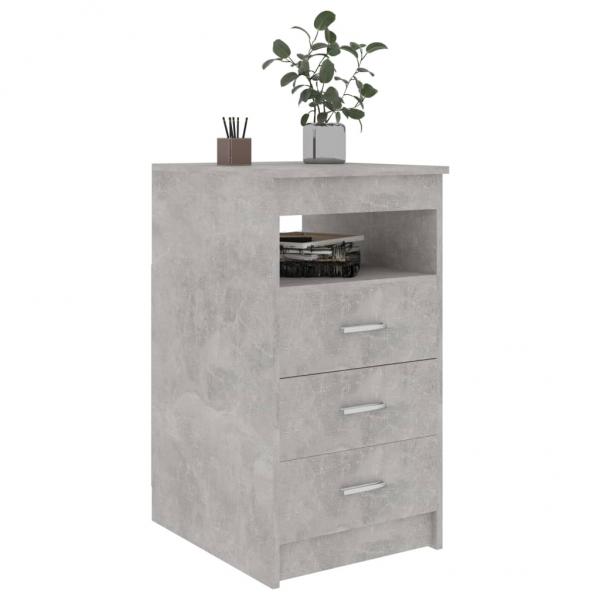 Sideboard mit Schubladen Betongrau 40x50x76 cm Holzwerkstoff