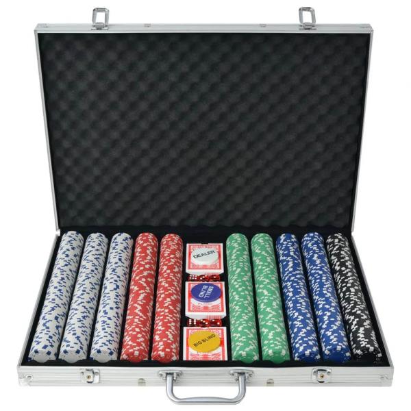 ARDEBO.de - Poker Set mit 1.000 Chips Aluminium