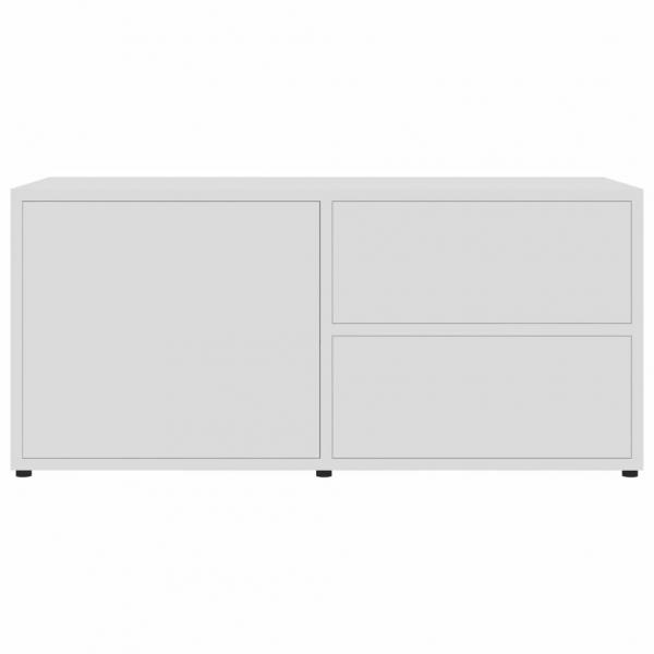 TV-Schrank Hochglanz-Weiß 80x34x36 cm Holzwerkstoff