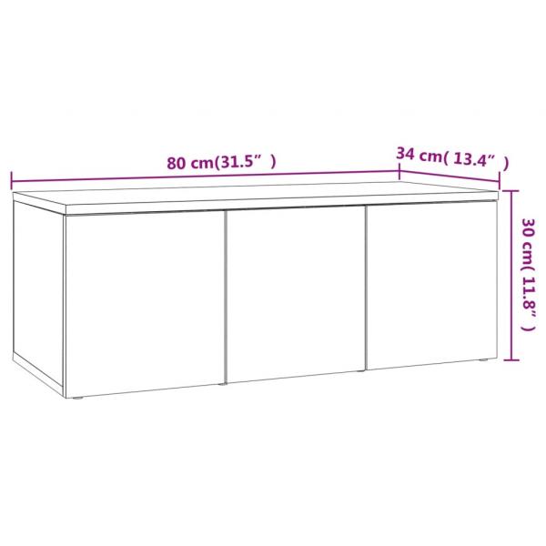 TV-Schrank Sonoma-Eiche 80x34x30 cm Holzwerkstoff