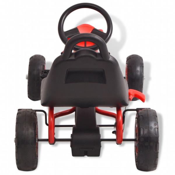 Pedal Go-Kart mit Luftreifen Rot