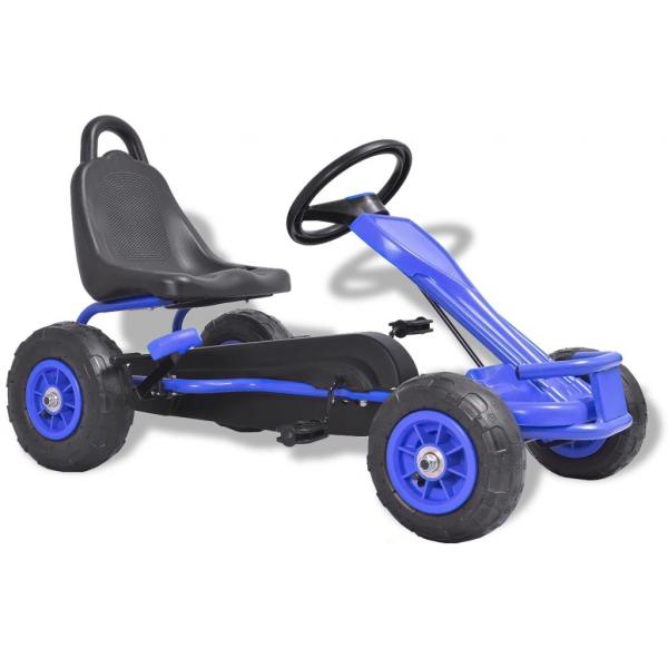 ARDEBO.de - Pedal Go-Kart mit Luftreifen Blau