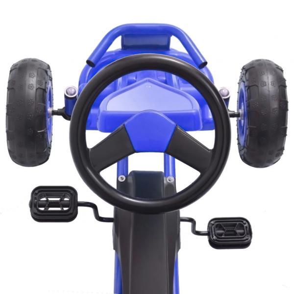 Pedal Go-Kart mit Luftreifen Blau