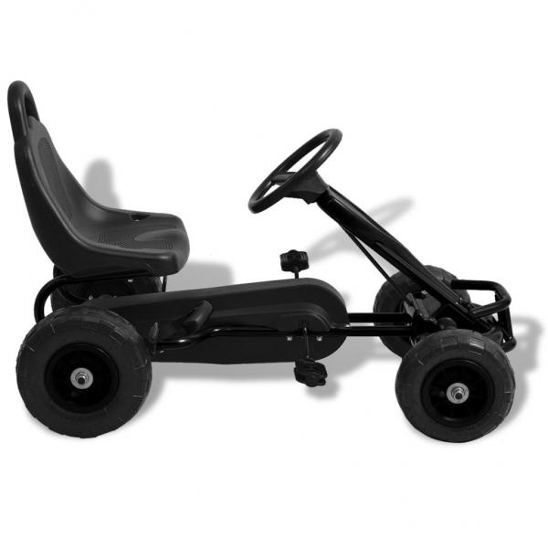 Pedal Go-Kart mit Luftreifen Schwarz