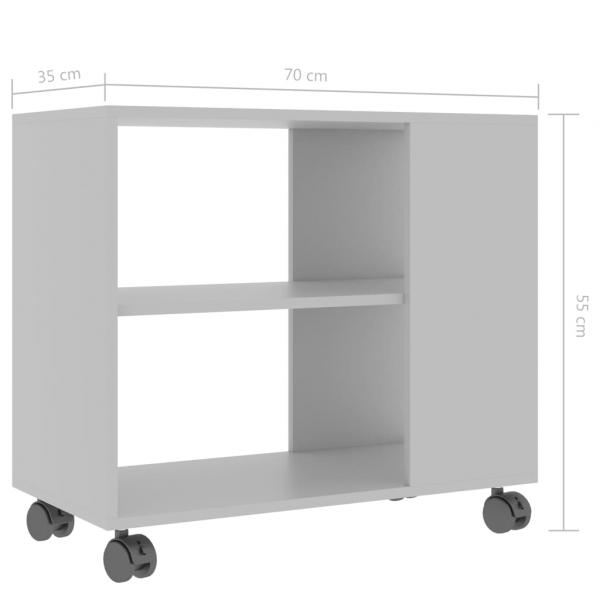 Beistelltisch Grau 70x35x55 cm Holzwerkstoff