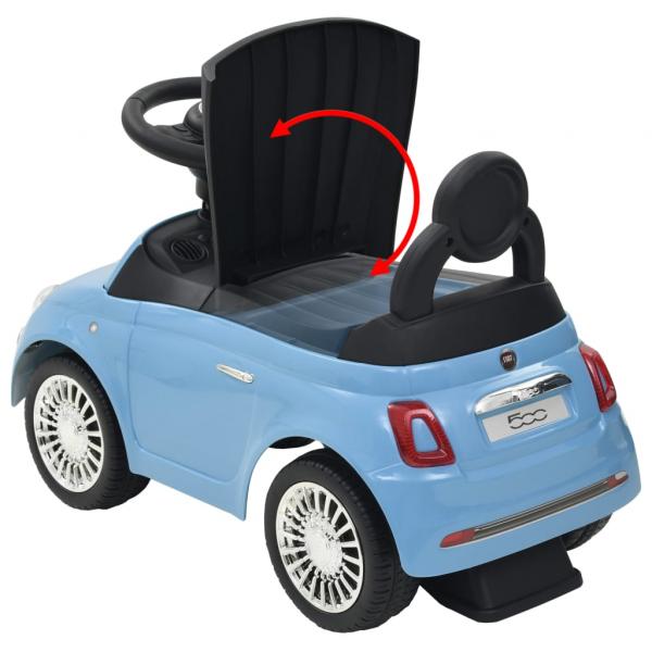 Kinder-Aufsitzauto Fiat 500 Blau 