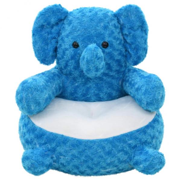 ARDEBO.de - Elefant Kuscheltier Plüsch Blau 