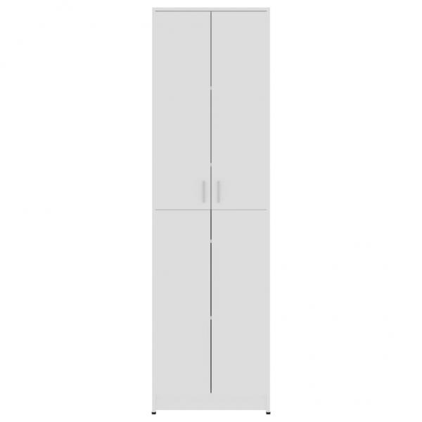 Garderobenschrank Hochglanz-Weiß 55x25x189 cm Holzwerkstoff