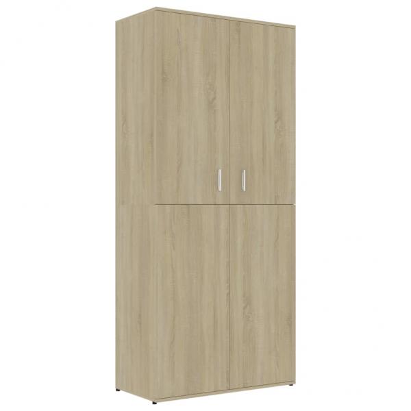 Schuhschrank Sonoma-Eiche 80x39x178 cm Holzwerkstoff