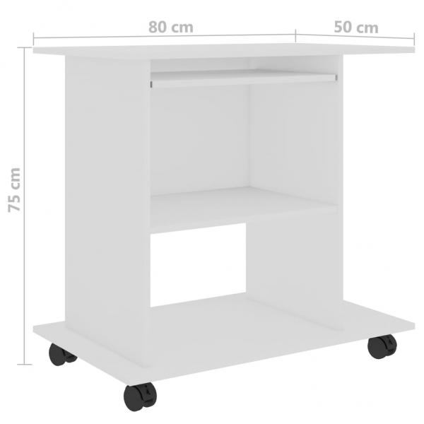 Schreibtisch Weiß 80x50x75 cm Holzwerkstoff