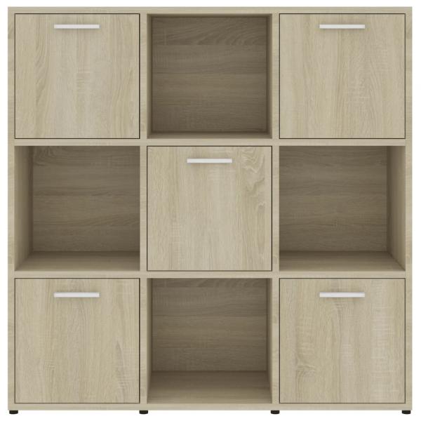 Bücherregal Sonoma-Eiche 90x30x90 cm Holzwerkstoff