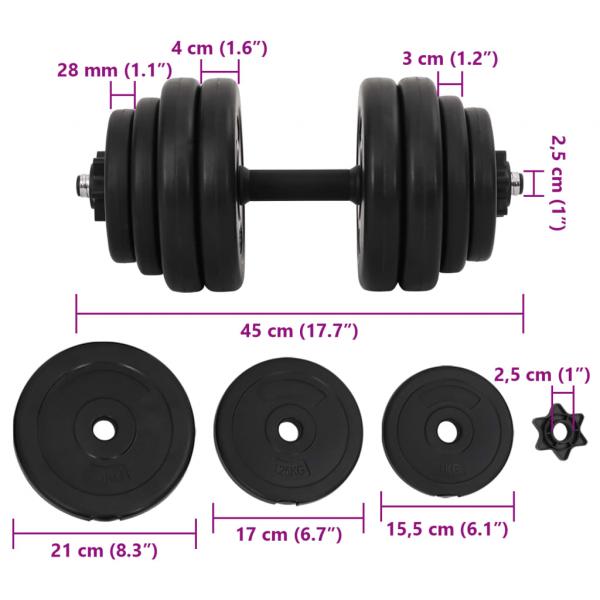 Kurzhanteln 2x15 kg