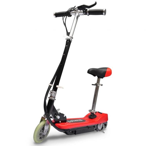 ARDEBO.de - E-Scooter mit Sitz 120 W Rot