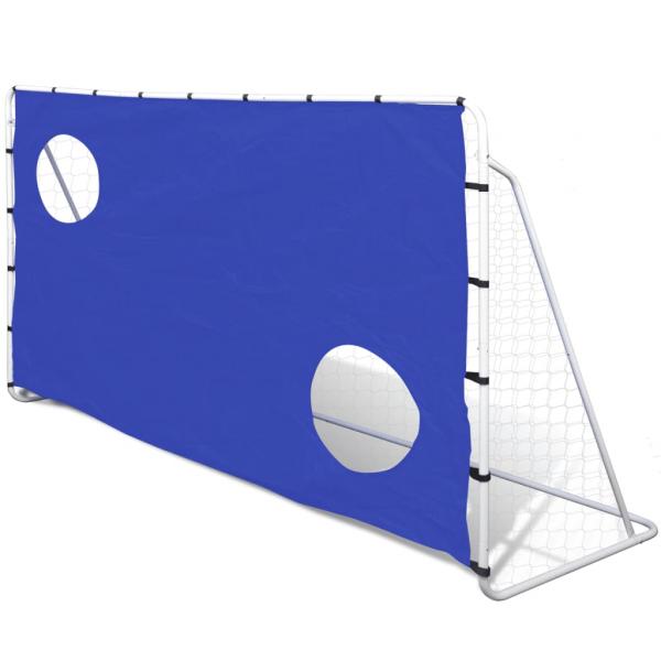 ARDEBO.de - Fußballtor mit Torwand 240x92x150 cm Stahl Hochwertig