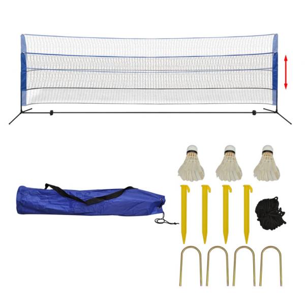 ARDEBO.de - Badmintonnetz-Set mit Federbällen 500 x 155 cm