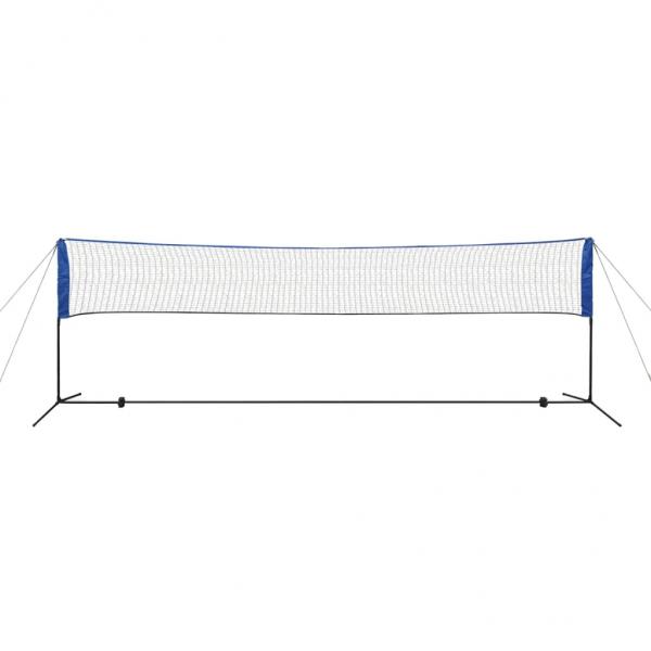 Badmintonnetz-Set mit Federbällen 500 x 155 cm