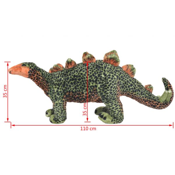 Plüschtier Stegosaurus Stehend Plüsch Grün und Orange XXL