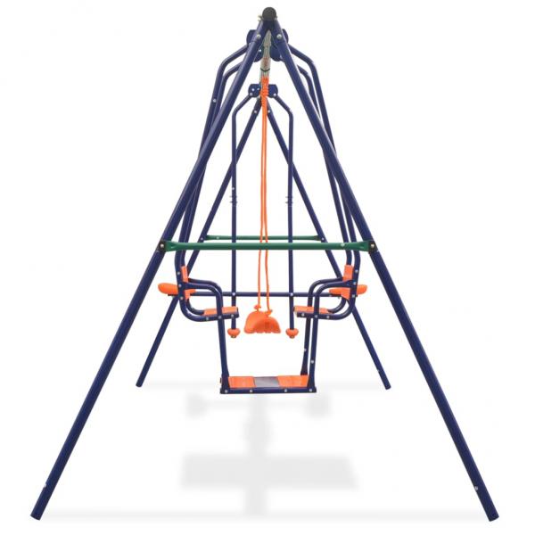 Schaukelset mit 5 Sitzen Orange