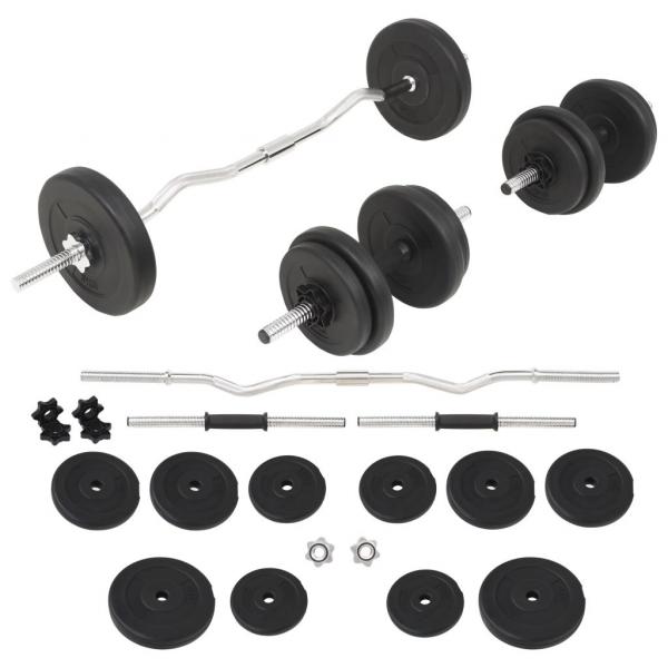 ARDEBO.de - Langhantel- und Kurzhantel-Set 30 kg