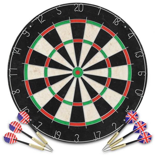 ARDEBO.de - Professionelles Dartboard Sisal mit 6 Darts