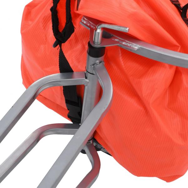 Gepäck-Fahrradanhänger mit Tasche Orange und Schwarz