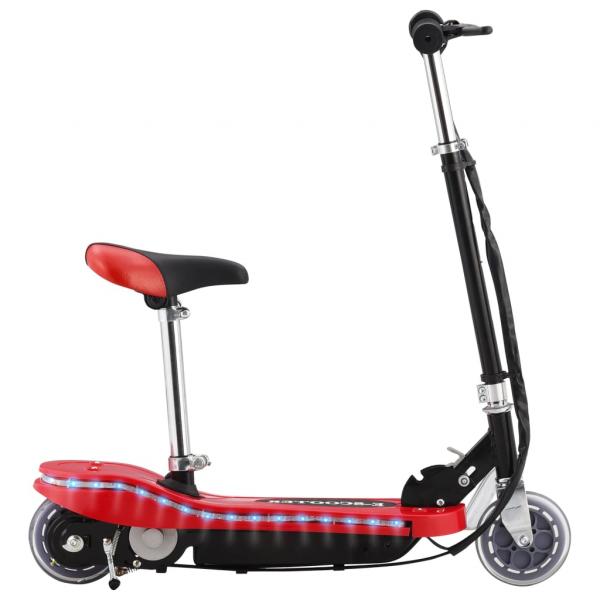 ARDEBO.de -   E-Scooter für Kinder mit Sitz und LED 120 W Rot