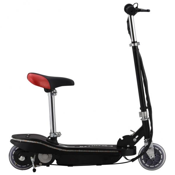 E-Scooter für Kinder mit Sitz und LED 120 W Schwarz