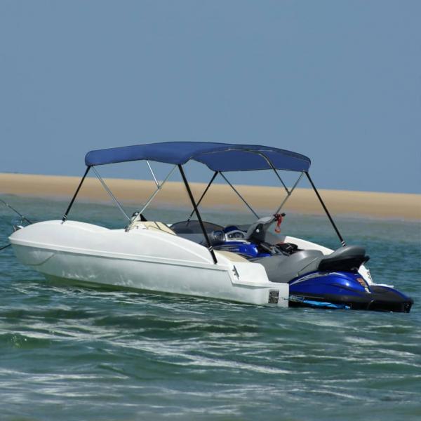 3-Bow Bimini Top Blau 183x160x137 cm