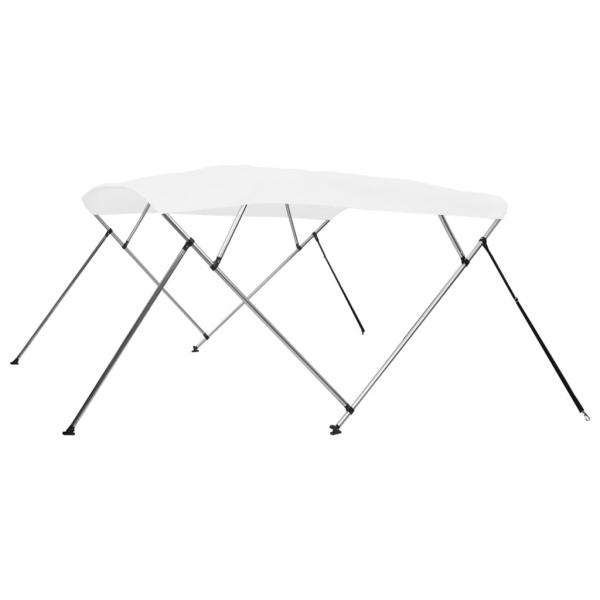 ARDEBO.de - 4-Bow Bimini Top Weiß 243x180x137 cm