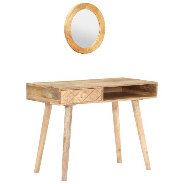 ARDEBO.de - Schminktisch 100x50x76 cm Mango Massivholz 